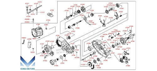 NEW TRANSFER ATA 4WD SET FOR HYUNDAI STAREX 1996-01